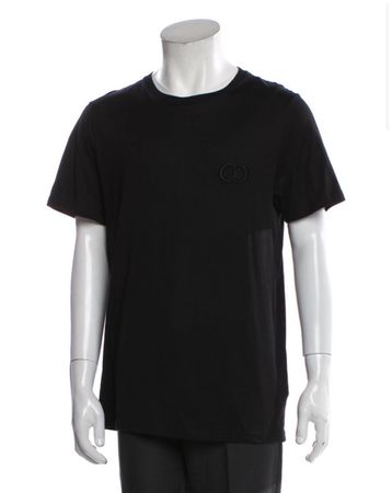 Dior T-Shirt Black CD Logo Size L