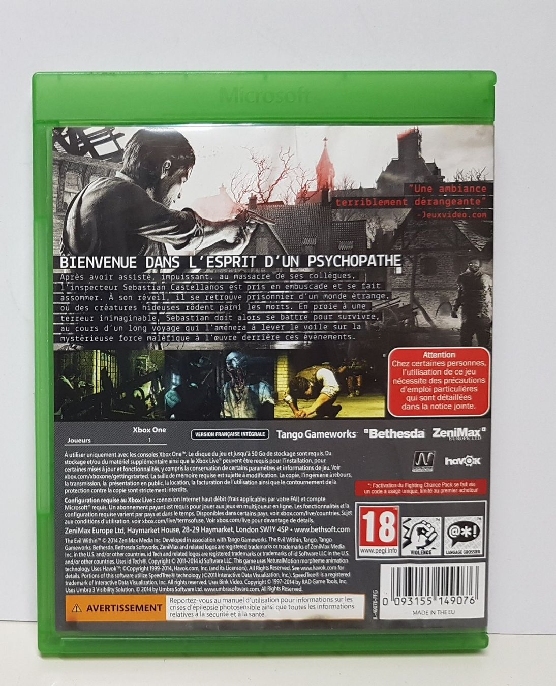 Microsoft Spiele: 😎The Evil Within  Xbox One  en français – Gebraucht aus Schüpfheim von Games_Spielkonsolen 1