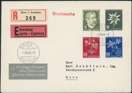 1944 - Pro Juventute - Ersttagsbrief FDC ET