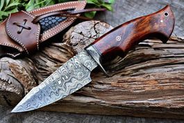 Jagdmesser Damast 25,4 cm feste Klinge Predator Hunter