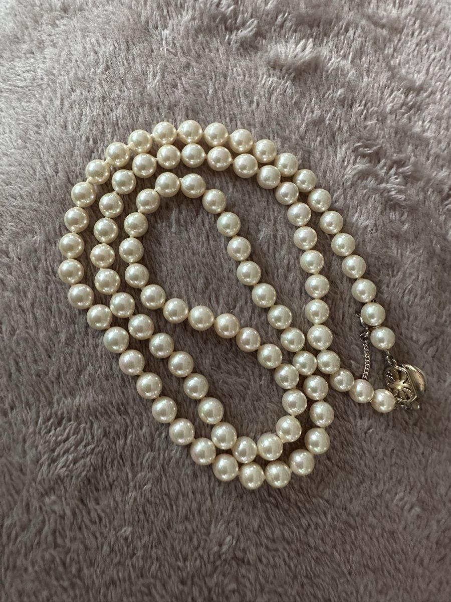 Catenine: Vintage Perlenkette 68 cm Silberverschluss – Usato da Herbriggen venduto da Sehrazade 8