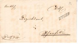Brief, Vorphila Zuzgen 1865