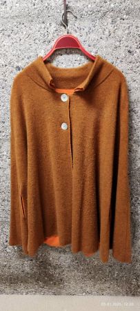 Wunderschöner Cashmer Wollcape Poncho Damen Grösse S/M