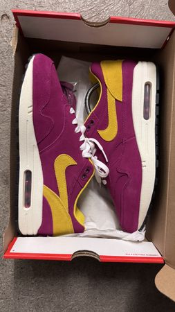 Nike Air Max 1 Violettes/Jaunes Vintage T.43