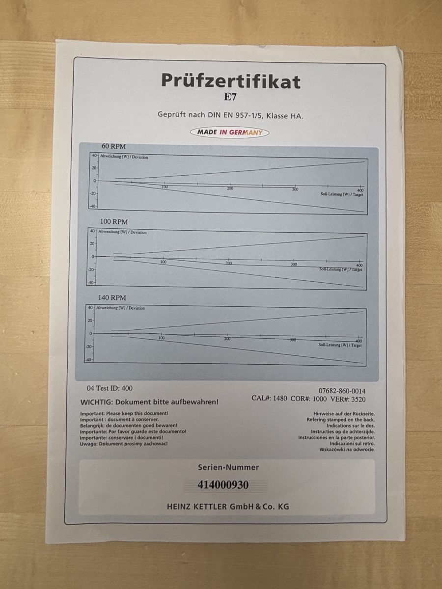 Kettler Hometrainer: Kettler Ergometer E7 Heimtrainer neuwertig – Nuovo (secondo la descrizione) da Seltisberg venduto da fam_g7bq 5