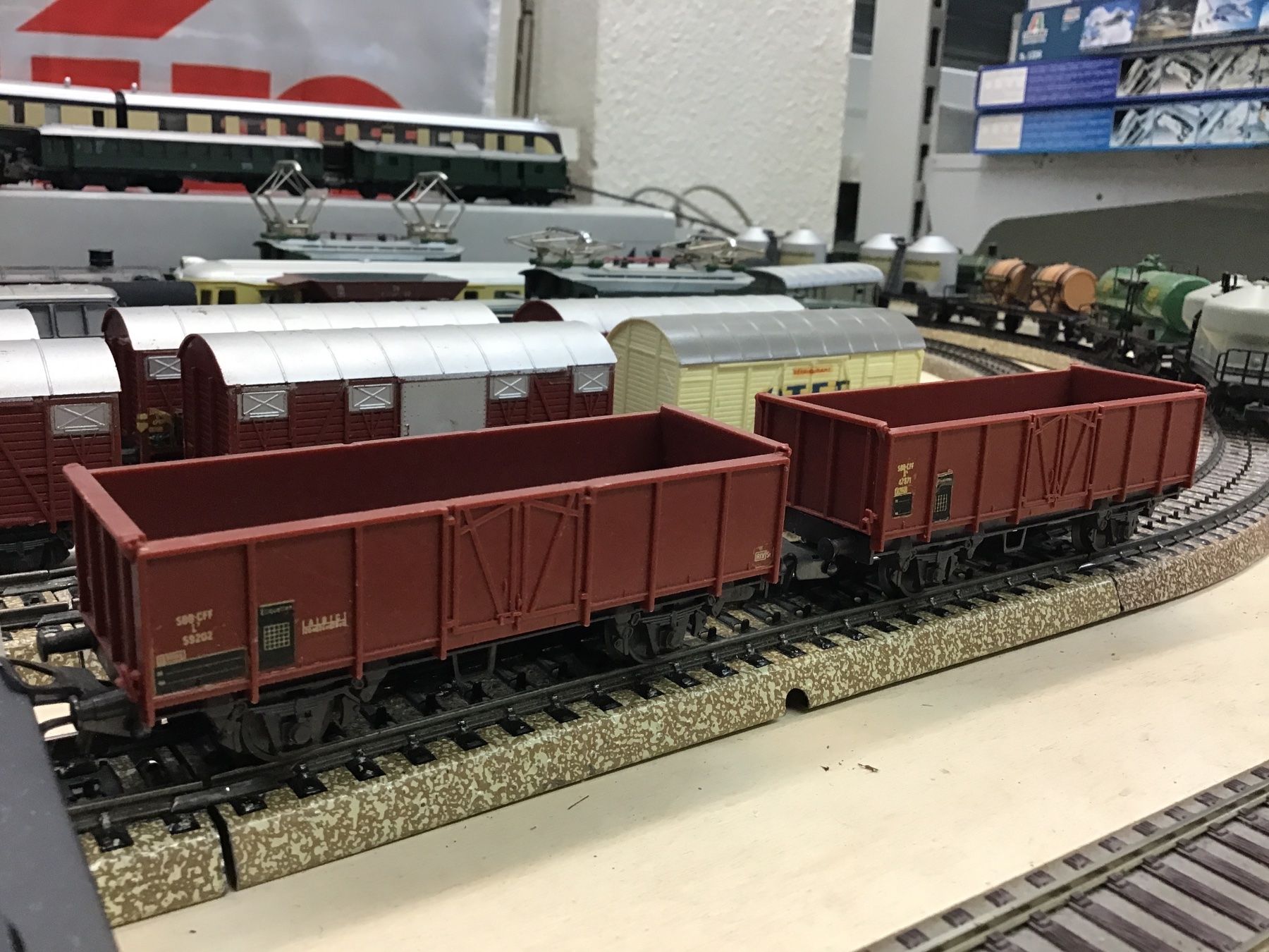 Buco Modellini di ferrovie: Buco H0 Güterwagenset – Usato da Männedorf venduto da Modellbau-wyss 1