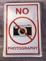No photography keine fotos hinweis