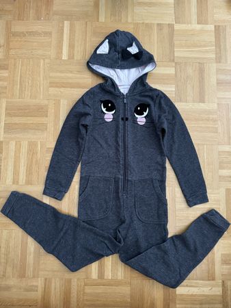 Süsser Katzen-Kapuzen-Overall Gr. 116