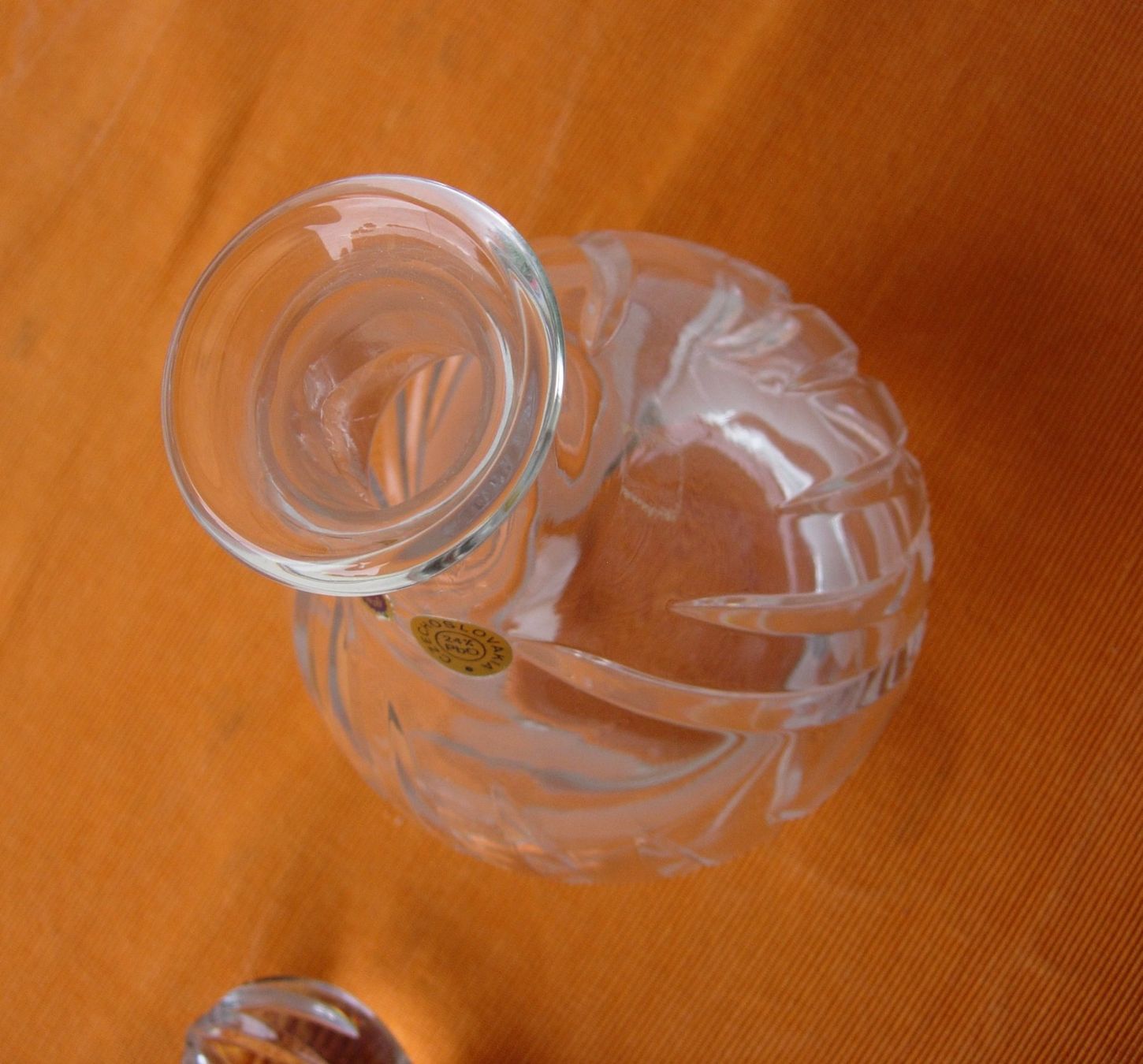 Caraffe: Kristallkaraffe Bohemia – Usato da Basel venduto da Grbina64 5