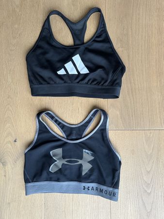 2 Sport Top, Sport BH Adidas und Under Armour, Gr. M