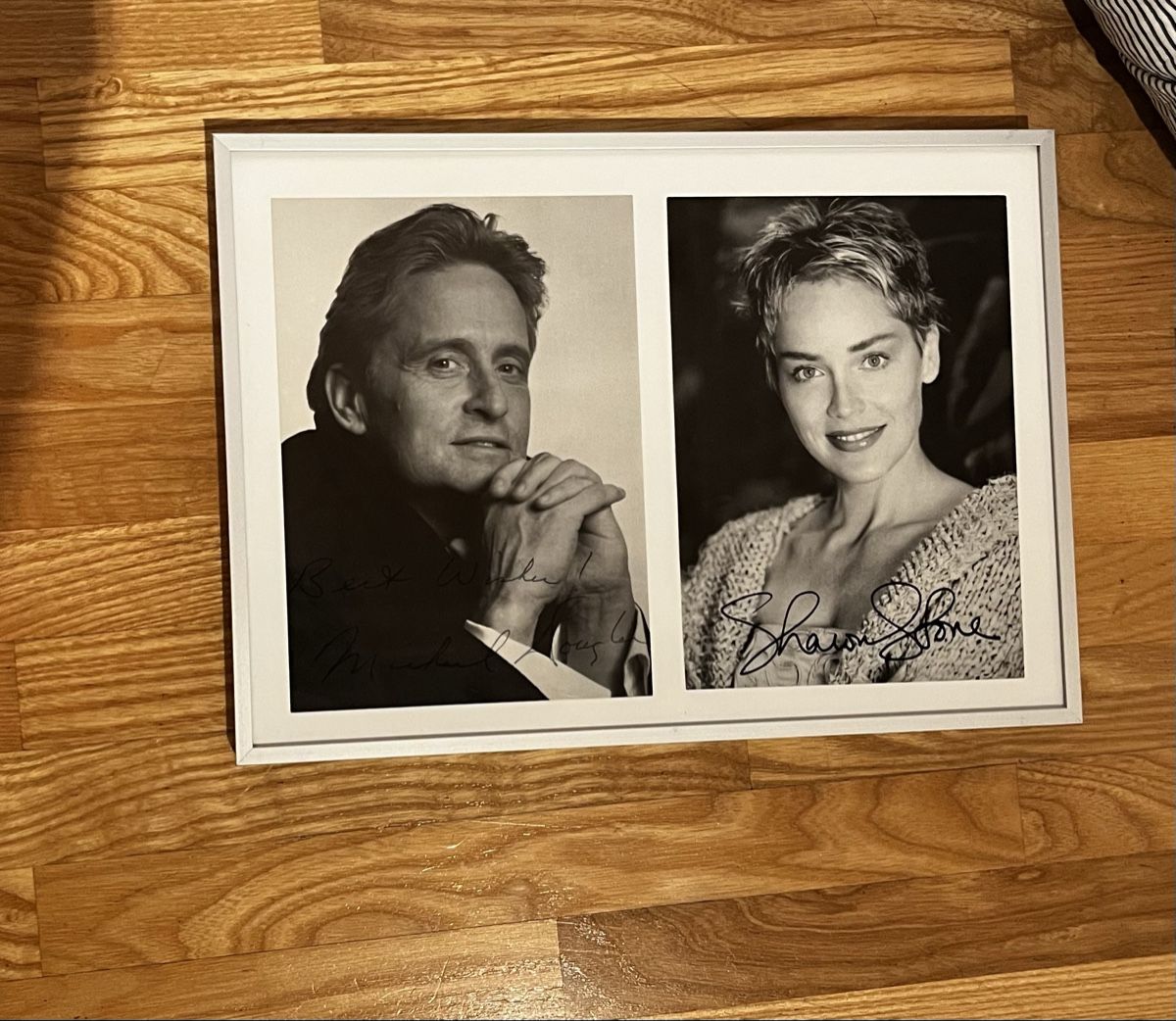 Autografi: Michael Douglas und Sharon Stone Autogrammkarten – Usato da Hüntwangen venduto da konizh01 1