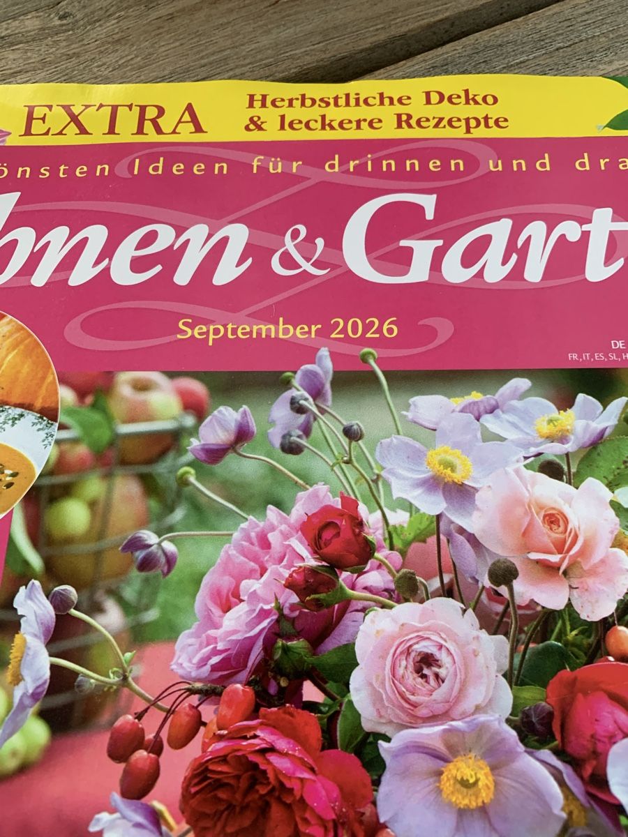 Riviste & Magazine: Wohnen&Garten September 2026 – Usato da Ellikon an der Thur venduto da Bali1999 1