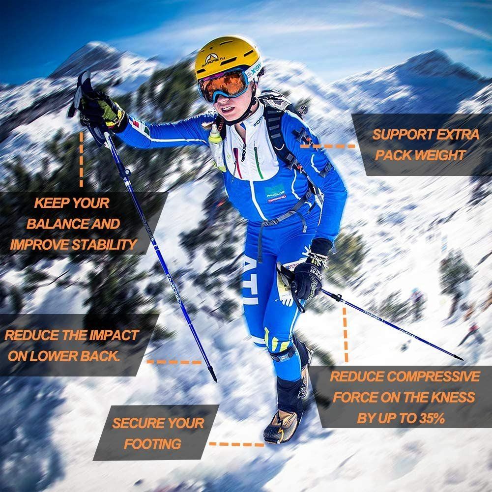 Bastoncini da trekking: Wanderstöcke Walking Stöcke - 110-130 cm – Nuovo e nell'imballaggio originale da Nuglar venduto da SaleRitter 4