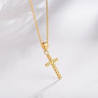 Karat 750, Anhänger Kreuz mit Kette s925