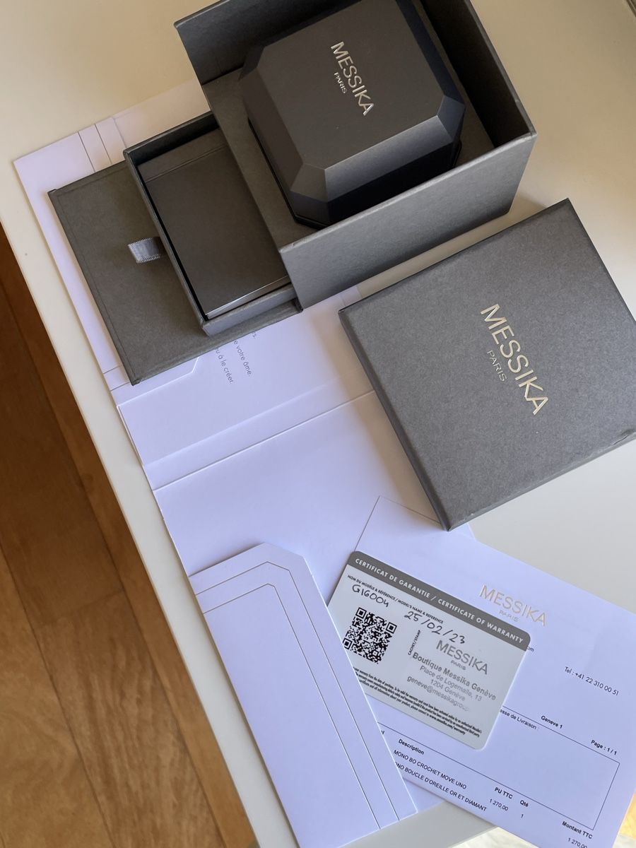 Messika Orecchini pendenti & Orecchini a lobo: Messika Move Uno Diamond Earring White Gold – Nuovo (secondo la descrizione) da Cologny venduto da Jul_ez 1