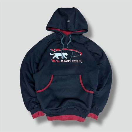 Airness 00s streetwear black hoodie (nike puma adidasvintage