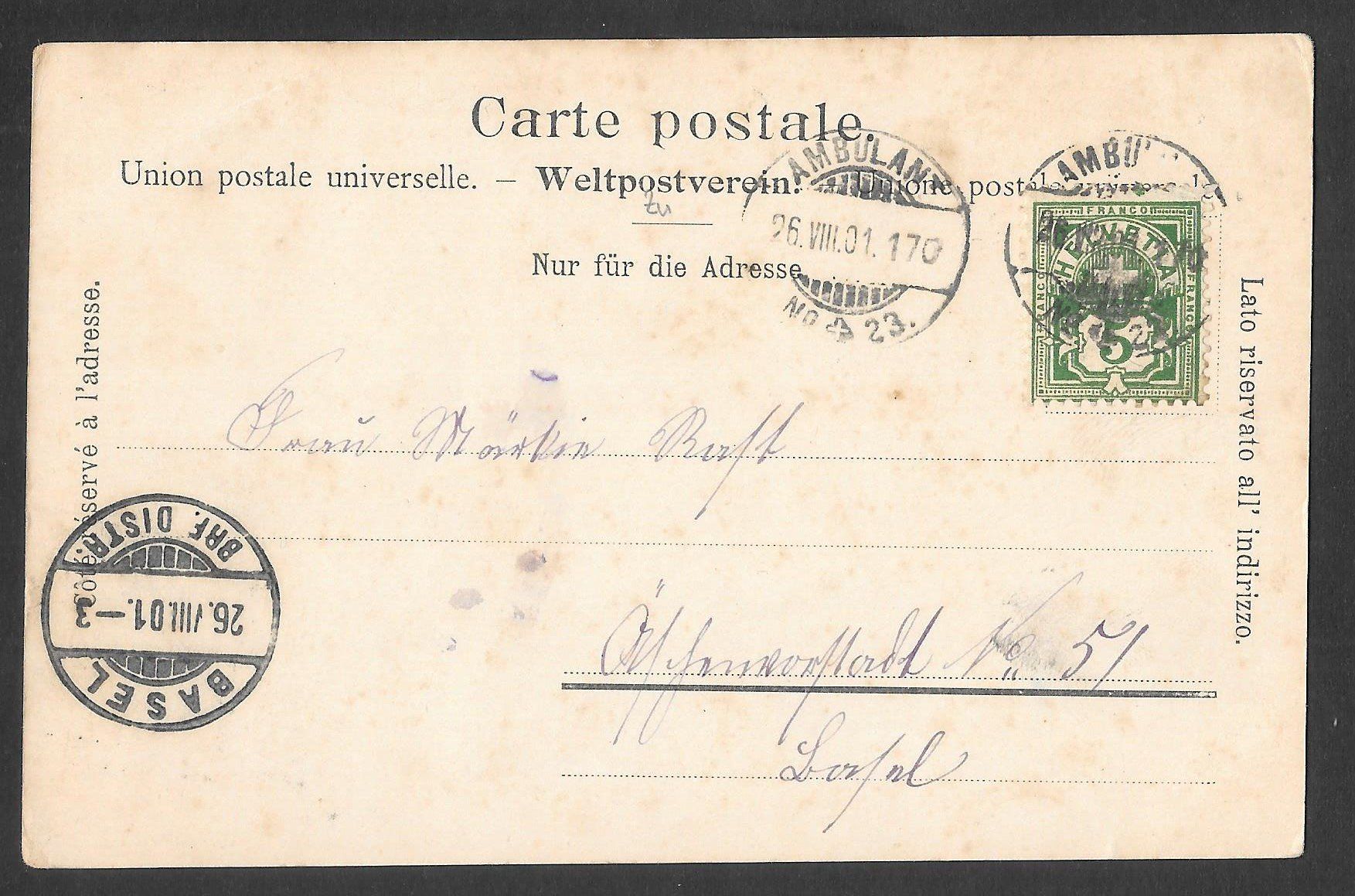 Cartoline postali: Ebikon Künstlerkarte Schmid – Usato da Olten venduto da clotaldi 1