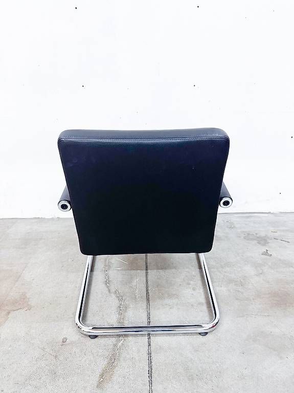 Poltrone: VITRA VisaLounge Leder Schwarz – Usato da Basel venduto da used. 3