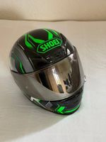 Motorradhelm Shoei schwarz grün gebrauchter Zustand