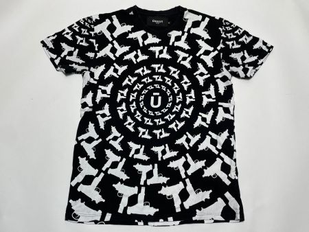 2K10 Unkut T-Shirt AOP double Print UZI Sz M Booba Rap