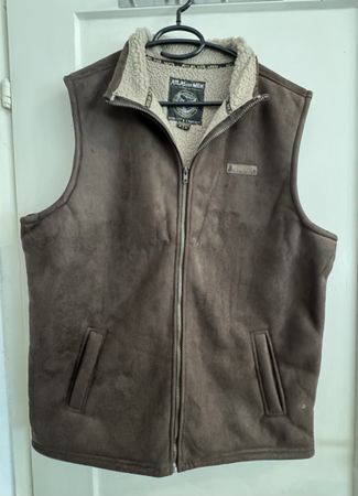 Altlas for men, Gilet mit Teddyfutter in braun, XL, neu