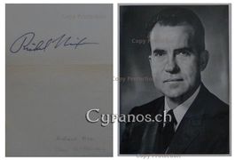 Richard Nixon (1913-1994)  Präsident USA - Autogramm