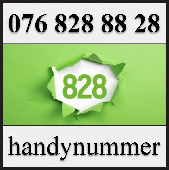 PrePaid-Karten: Handynummer, Telefonnummer, VIP Nummer, 076 828 88 28 – Neu (gemäss Beschreibung) aus Winterthur von handynummerch