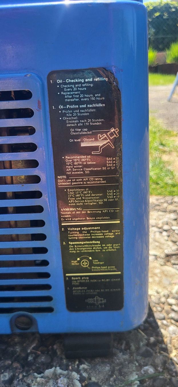 Yamaha Generatori di corrente: Generator Yamaha EF600 – Usato da Kaiseraugst venduto da beo81 2