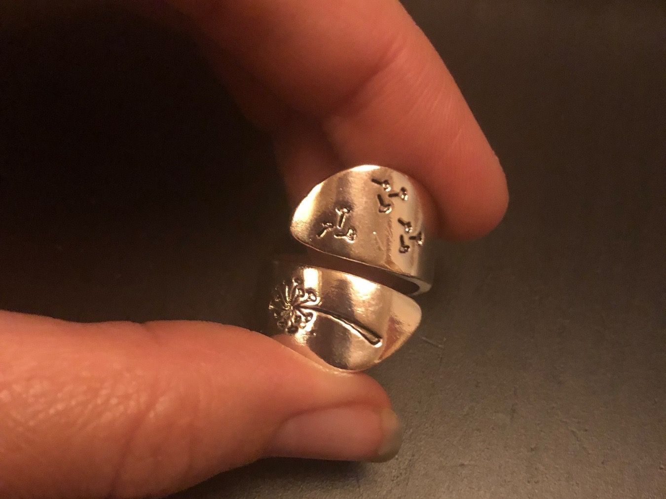 Ringe: Ring mit Löwenzahn (One Size) / Nr.10 – Neu (gemäss Beschreibung) aus Gams von Mariawicca 7