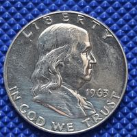 USA Franklin Half Dollar 1963 en argent