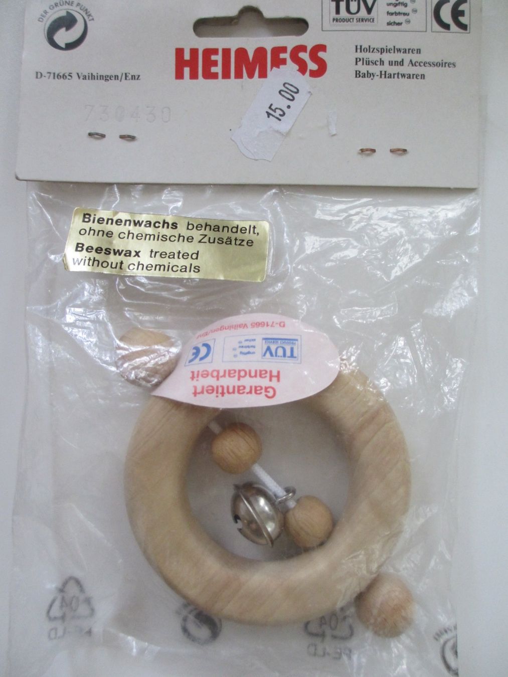 Giocattoli: Baby Holzring / Spielzeug – Nuovo e nell'imballaggio originale da Herisau venduto da fan_h9qj