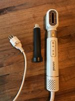Omnial Warmluftbürste weiss mit Aufsatz gebrauchter Zustand