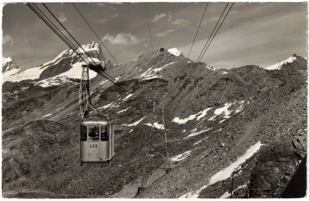 Cartoline postali: Zermatt - Luftseilbahn Gornergrat--Hochtälli – Usato da Binningen venduto da Mountainrider