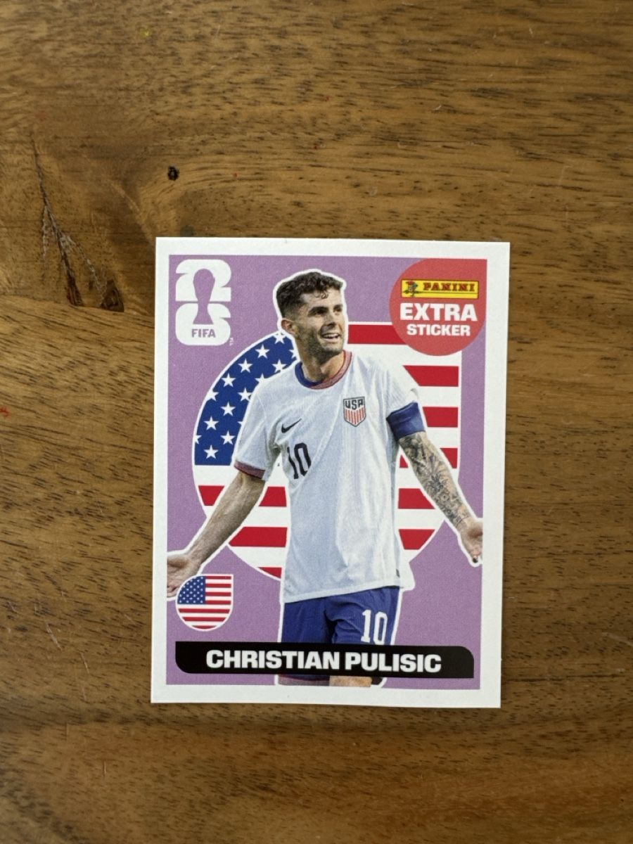 Panini Carte collezionabili: WM 2026 Panini - Extra Sticker - Christian Pulisic - Regular – Nuovo (secondo la descrizione) da Pfaffhausen venduto da topitopi