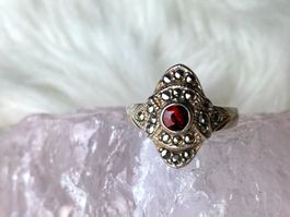Ring Silber 925 mit rotem Stein