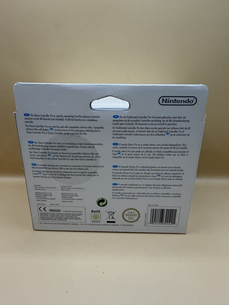 Nintendo Controller: Manette Wii Pro noire – Usato da Genève venduto da sho_67qj 1