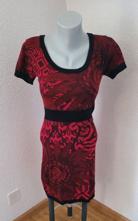 DESIGUAL Kleid Gr. S rot-schwarz