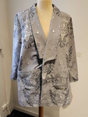 Cooler Blazer USA Adler Print Gr. 36/38