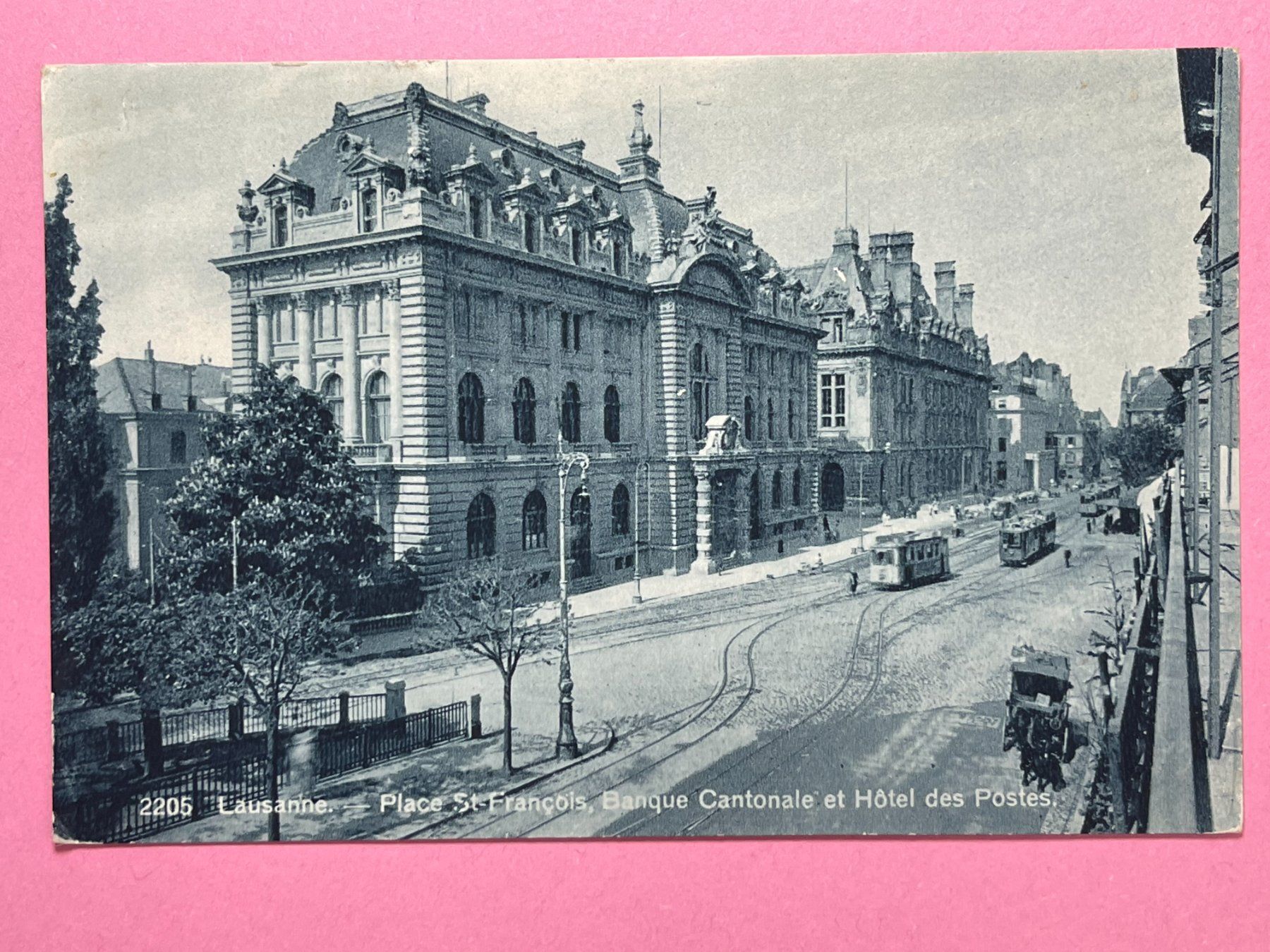 Ansichtskarten: Lausanne, Place St-François – Gebraucht aus Steg VS von danwer74