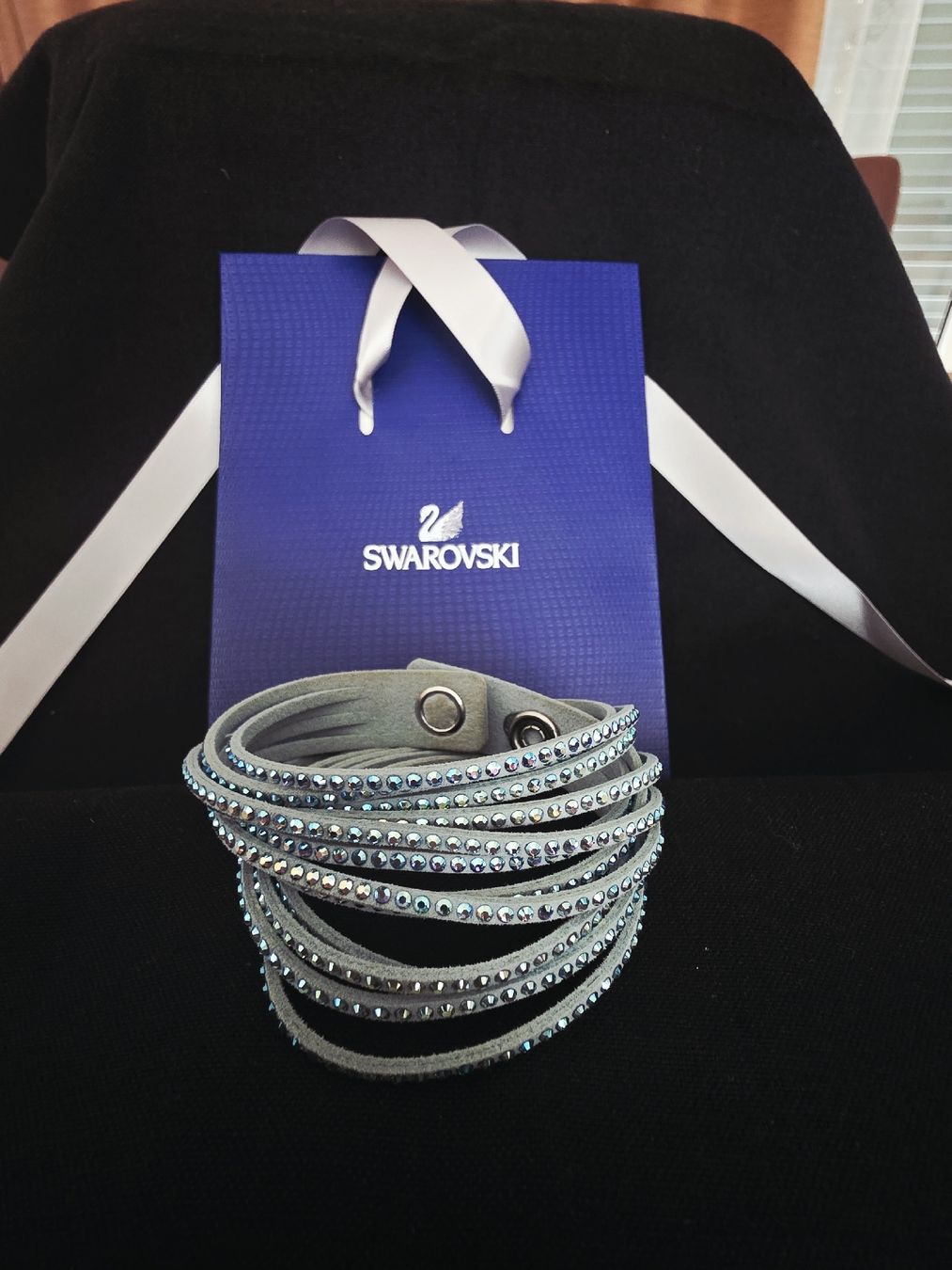 Swarovski Bracciali & Braccialetti: Swarovski Armband hellblau Damen  – Usato da Kappel am Albis venduto da kappel2