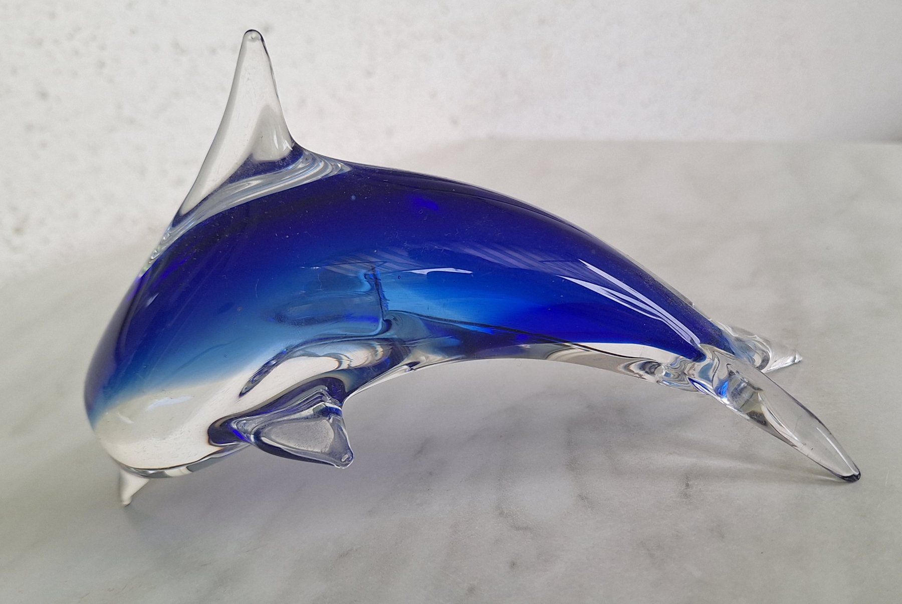 Figuren: Zwei süsse Delfine, Glas, Briefbeschwerer – Gebraucht aus Weinfelden von Yenas10 6