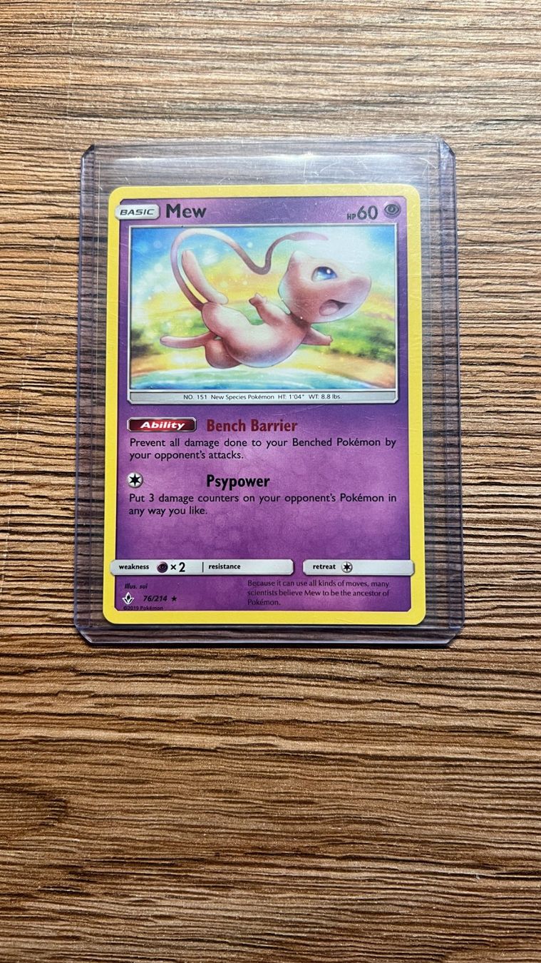 Pokémon Sammelbilder & Trading cards: Mew - Unbroken Bonds 76/214 - Englisch – Neu (gemäss Beschreibung) aus Basel von david.rdm