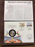 OLYMPISCHE SPIELE-Münzbrief 17.9.88 - Gedenk 5 Fr. 1988- FDC