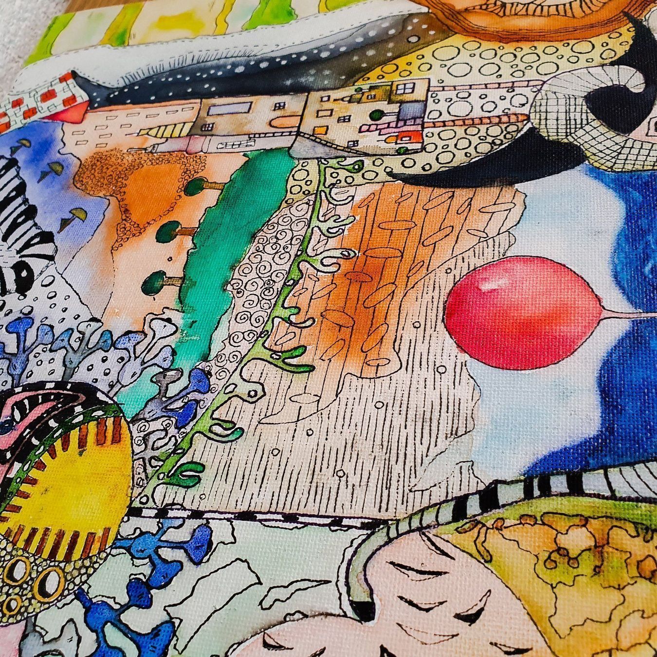 Gemälde: Toy Village 50x50 cm – Neu und originalverpackt aus Kreuzlingen von eszanza 7