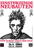 Original-Plakat der Band "Einstürzende Neubauten" (1989)