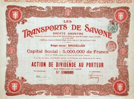 Les Transports de Savone SA, Bruxelles - 1910