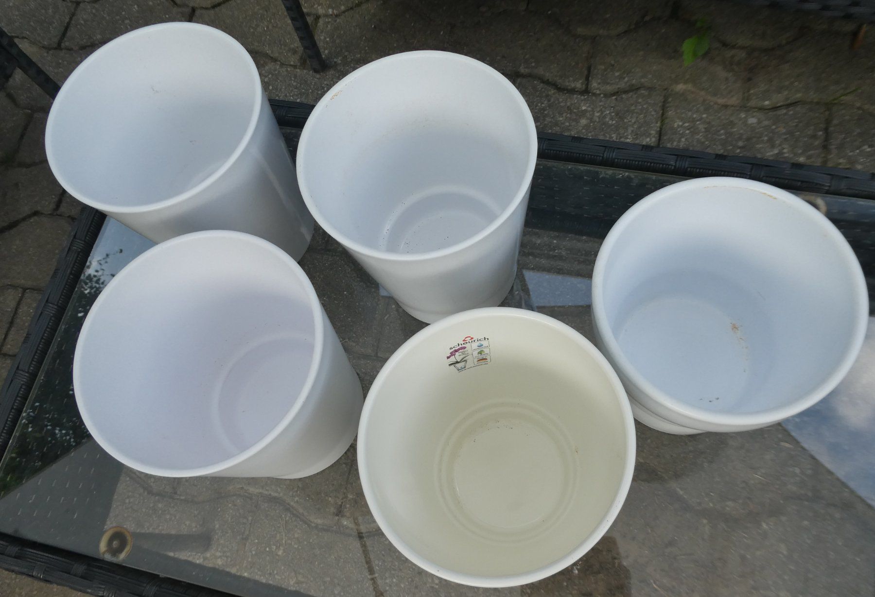 Blumentöpfe: Lot de 5 cache-pots à Orchidées – Gebraucht aus Troistorrents von Marion70 1
