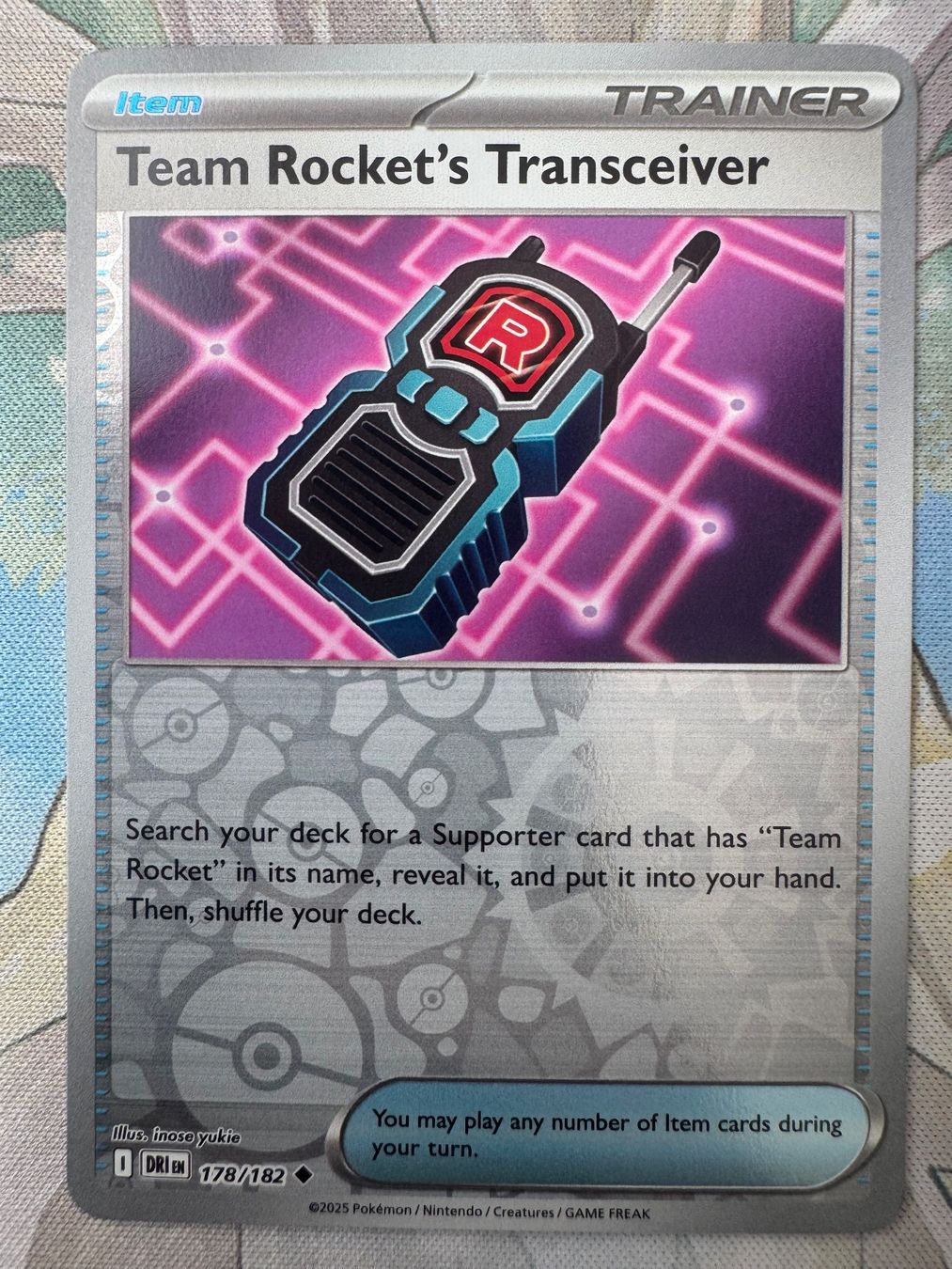Pokémon Carte collezionabili: Team Rocket's Transceiver Reverse (DRI178) Destined Rivals – Nuovo (secondo la descrizione) da Oberwil BL venduto da Chelsea26