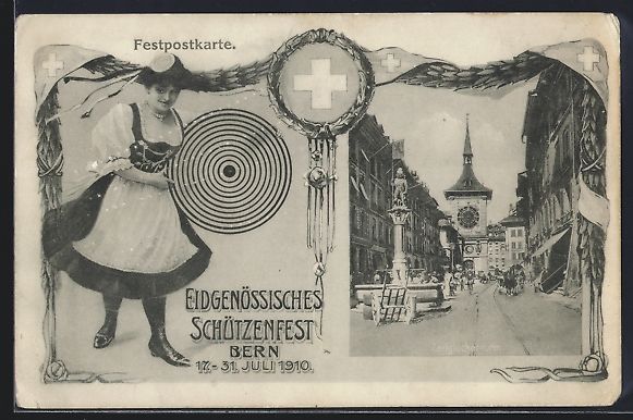Cartes postales: Bern, Eidgenössisches Schützenfest 191 – D'occasion à Berlin par bartko-reher