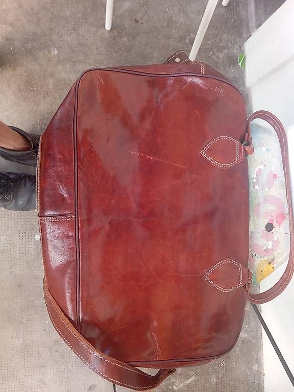 Sacs: Leder Reisetasche, Marokko – D'occasion à Basel par Petergunn 2